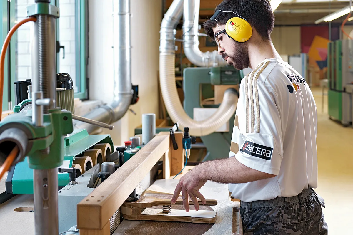The Brändi Foundation produces durable wooden toys, such as the well-known Brändi Dog